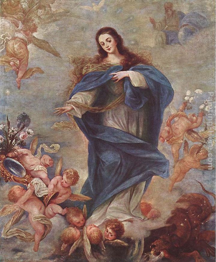 Immaculate Conception painting - Juan Antonio Frias y Escalante Immaculate Conception art painting